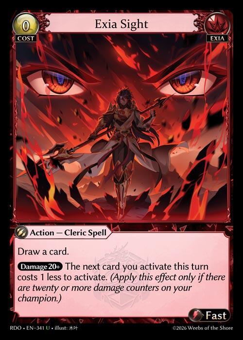 Exia Sight 341 (Radiant Origins)  | Good Games Adelaide SA