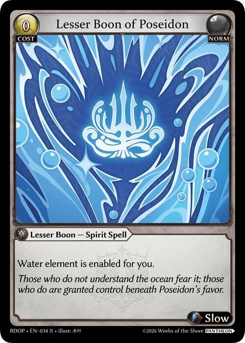 Lesser Boon of Poseidon 034 (Radiant Origins: Pantheon)  | Good Games Adelaide SA