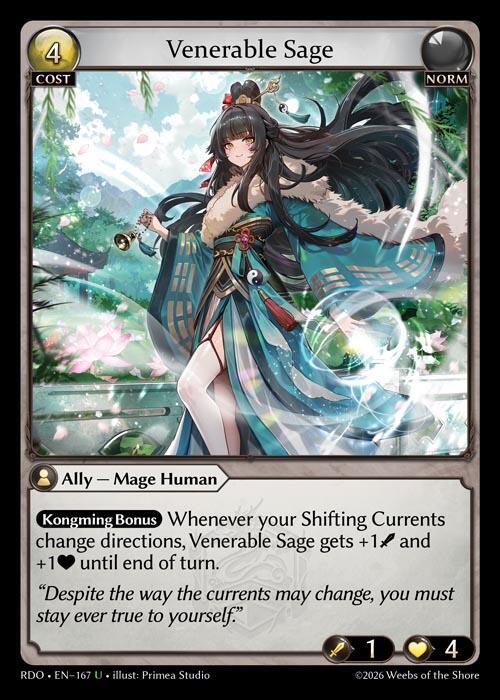 Venerable Sage Curio Foil 167 (Radiant Origins)  - Foil | Good Games Adelaide SA
