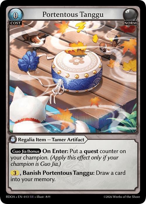 Portentous Tanggu 013 (Radiant Origins)  - Foil | Good Games Adelaide SA