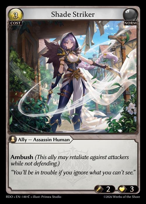 Shade Striker 140 (Radiant Origins)  - Foil | Good Games Adelaide SA