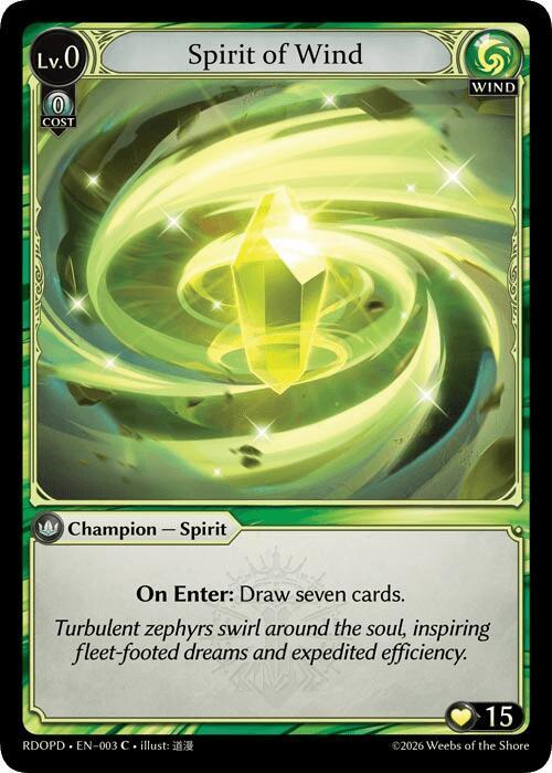 Spirit of Wind 003 (Radiant Origins: Pantheon)  | Good Games Adelaide SA