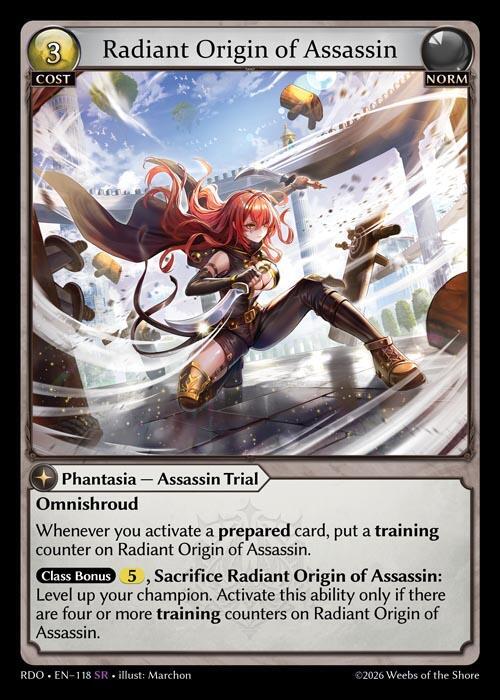 Radiant Origin of Assassin 118 (Radiant Origins)  - Foil | Good Games Adelaide SA