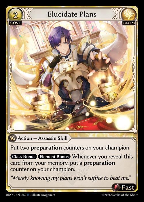 Elucidate Plans 350 (Radiant Origins)  - Foil | Good Games Adelaide SA