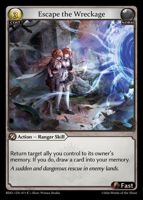 Escape the Wreckage Curio Foil 071 (Radiant Origins)  - Foil | Good Games Adelaide SA