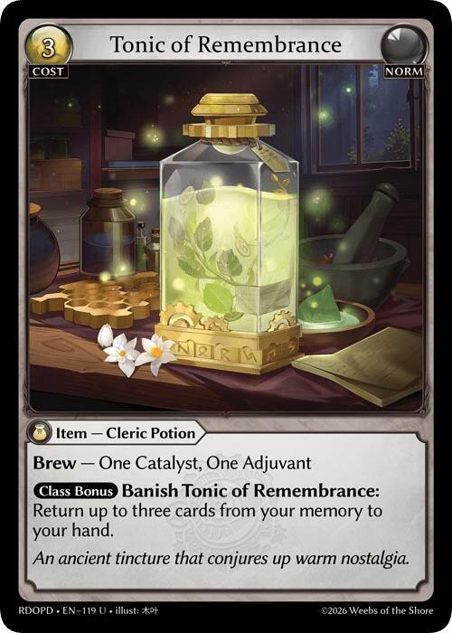 Tonic of Remembrance 119 (Radiant Origins: Pantheon)  | Good Games Adelaide SA