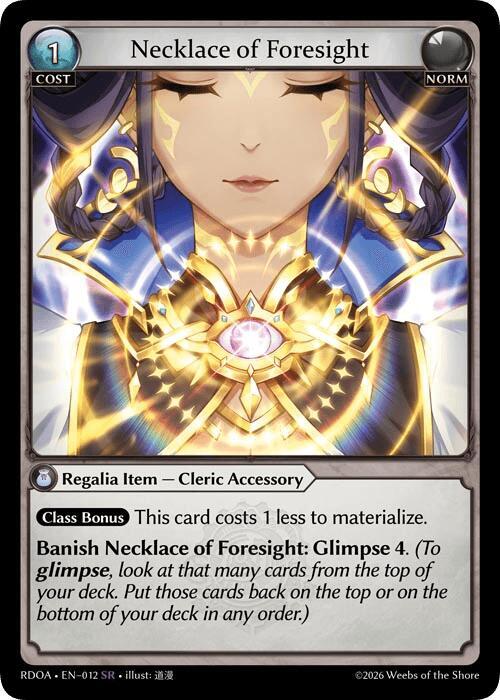 Necklace of Foresight 012 (Radiant Origins)  - Foil | Good Games Adelaide SA