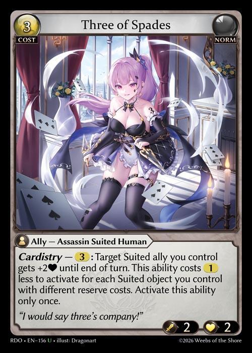 Three of Spades 156 (Radiant Origins)  | Good Games Adelaide SA
