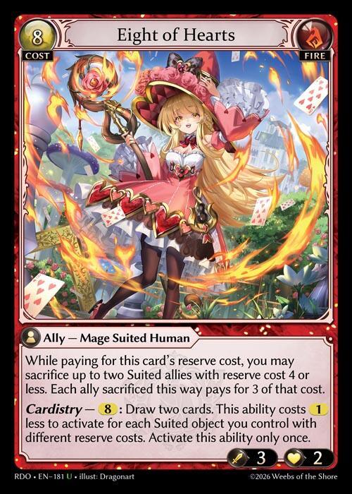 Eight of Hearts 181 (Radiant Origins)  | Good Games Adelaide SA