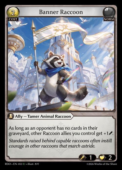 Banner Raccoon 053 (Radiant Origins)  | Good Games Adelaide SA