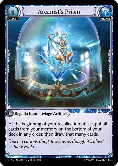 Arcanists Prism 001 (Radiant Origins)  - Foil | Good Games Adelaide SA