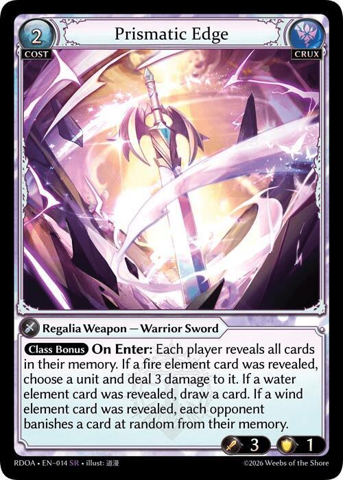 Prismatic Edge 014 (Radiant Origins)  - Foil | Good Games Adelaide SA