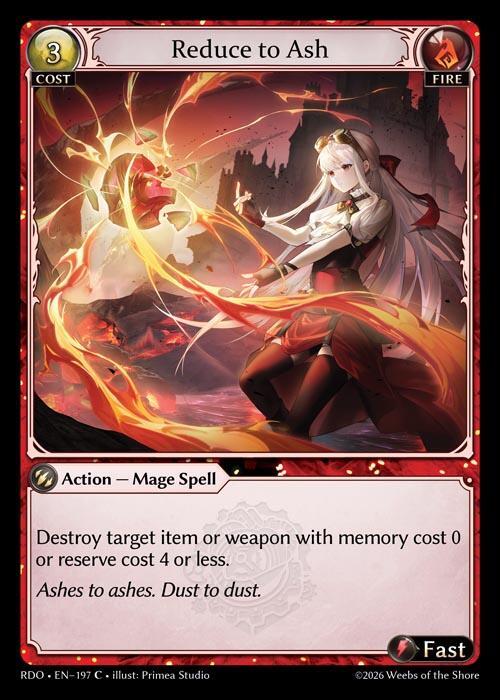 Reduce to Ash 197 (Radiant Origins)  | Good Games Adelaide SA
