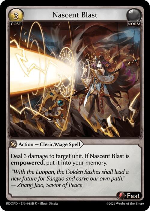 Nascent Blast 088B 088B (Radiant Origins: Pantheon)  | Good Games Adelaide SA