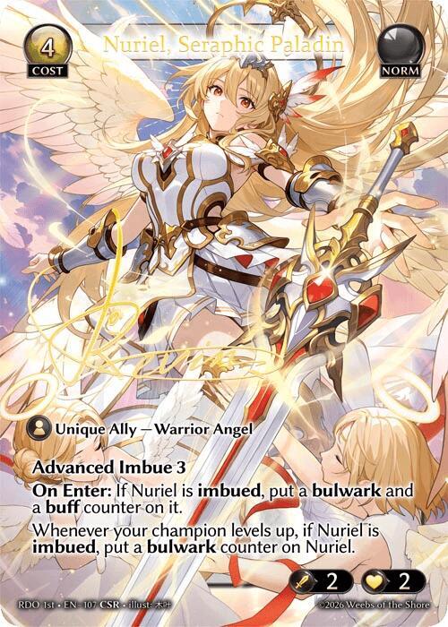 Nuriel Seraphic Paladin CSR 107 (Radiant Origins)  - Foil | Good Games Adelaide SA