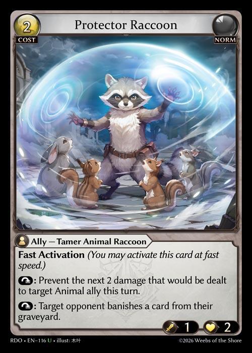 Protector Raccoon 116 (Radiant Origins)  | Good Games Adelaide SA