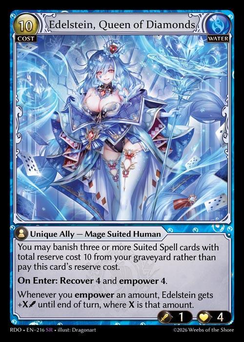 Edelstein Queen of Diamonds 216 (Radiant Origins)  - Foil | Good Games Adelaide SA