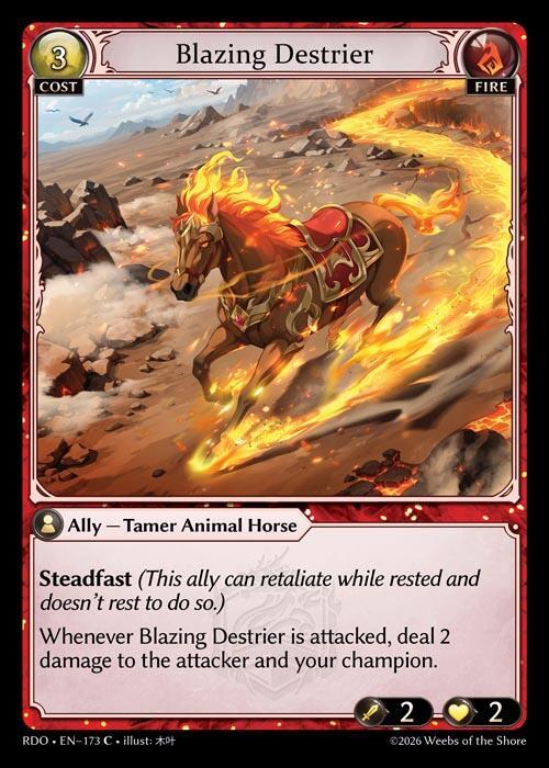 Blazing Destrier 173 (Radiant Origins)  - Foil | Good Games Adelaide SA