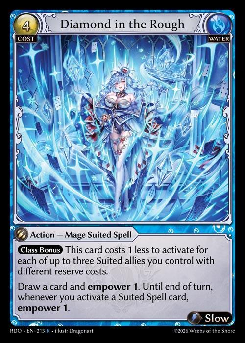 Diamond in the Rough 213 (Radiant Origins)  - Foil | Good Games Adelaide SA