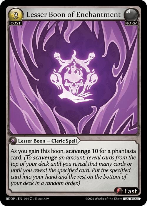 Lesser Boon of Enchantment 024 (Radiant Origins: Pantheon)  | Good Games Adelaide SA