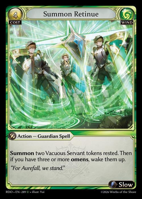 Summon Retinue 289 (Radiant Origins)  - Foil | Good Games Adelaide SA