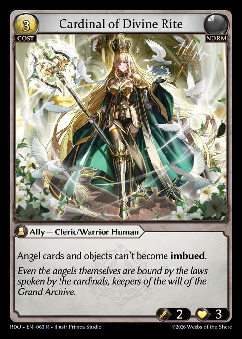 Cardinal of Divine Rite 063 (Radiant Origins)  - Foil | Good Games Adelaide SA