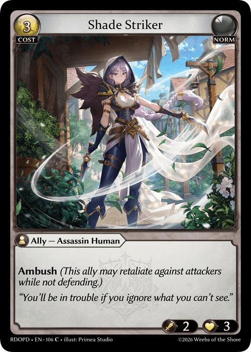 Shade Striker 106 (Radiant Origins: Pantheon)  | Good Games Adelaide SA