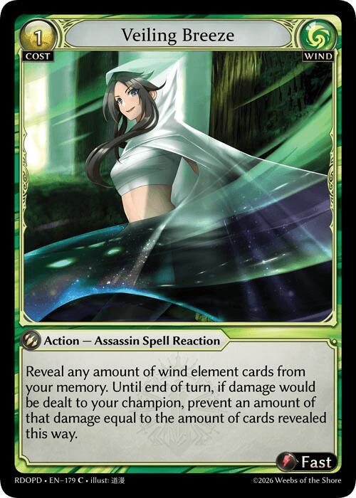 Veiling Breeze 179 (Radiant Origins: Pantheon)  | Good Games Adelaide SA