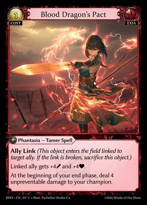 Blood Dragons Pact Curio Foil 337 (Radiant Origins)  - Foil | Good Games Adelaide SA
