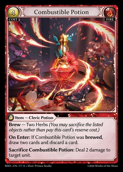 Combustible Potion 177 (Radiant Origins)  - Foil | Good Games Adelaide SA