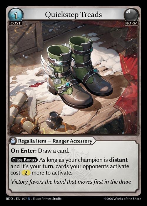 Quickstep Treads 027 (Radiant Origins)  - Foil | Good Games Adelaide SA