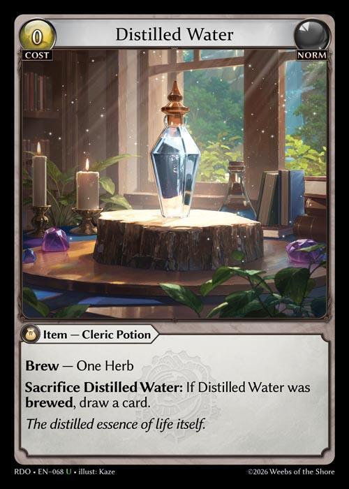 Distilled Water 068 (Radiant Origins)  - Foil | Good Games Adelaide SA