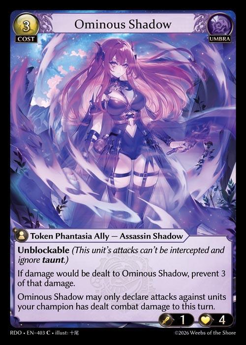 Ominous Shadow 403 (Radiant Origins)  | Good Games Adelaide SA