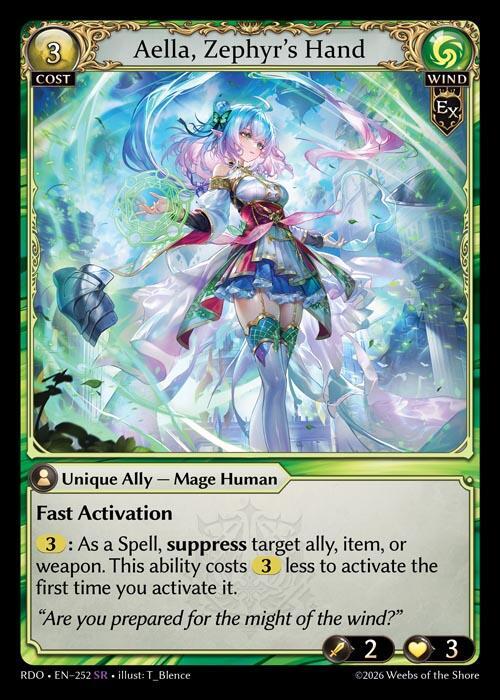 Aella Zephyrs Hand 252 (Radiant Origins)  | Good Games Adelaide SA