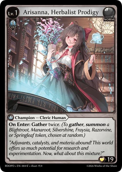 Arisanna Herbalist Prodigy 004 (Radiant Origins: Pantheon)  | Good Games Adelaide SA