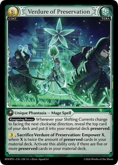 Verdure of Preservation 238 (Radiant Origins: Pantheon)  | Good Games Adelaide SA