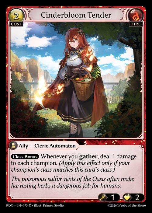 Cinderbloom Tender 175 (Radiant Origins)  | Good Games Adelaide SA
