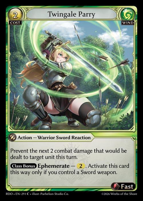 Twingale Parry Curio Foil 291 (Radiant Origins)  - Foil | Good Games Adelaide SA