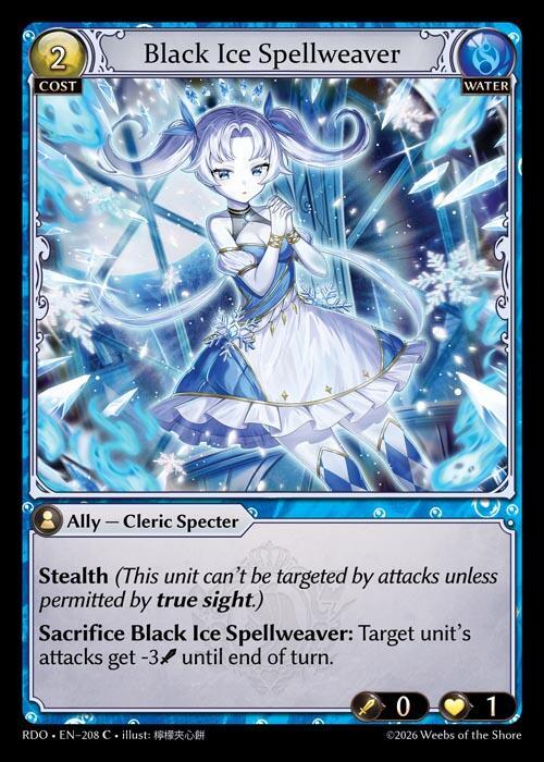 Black Ice Spellweaver 208 (Radiant Origins)  - Foil | Good Games Adelaide SA