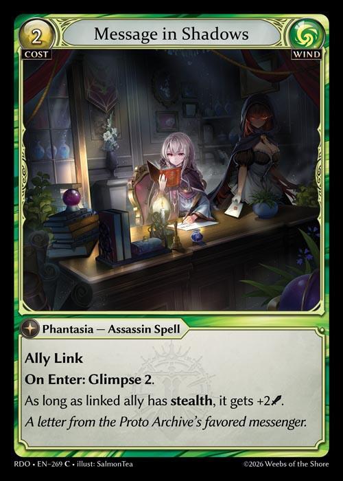 Message in Shadows 269 (Radiant Origins)  - Foil | Good Games Adelaide SA