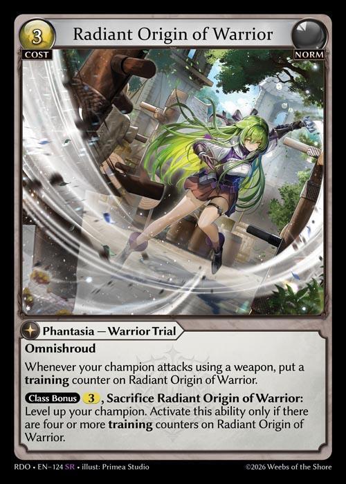 Radiant Origin of Warrior 124 (Radiant Origins)  | Good Games Adelaide SA