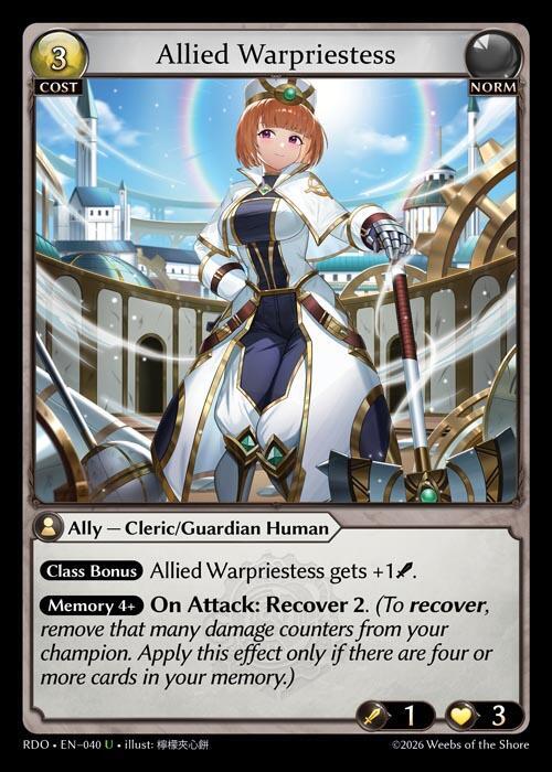 Allied Warpriestess 040 (Radiant Origins)  | Good Games Adelaide SA