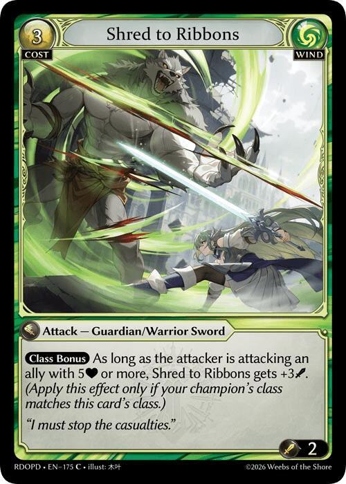 Shred to Ribbons 175 (Radiant Origins: Pantheon)  | Good Games Adelaide SA