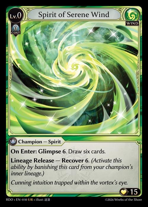 Spirit of Serene Wind 010 (Radiant Origins)  | Good Games Adelaide SA