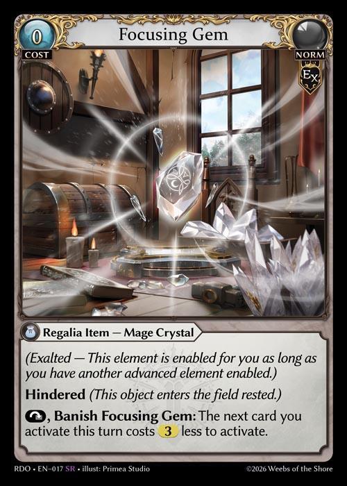 Focusing Gem 017 (Radiant Origins)  | Good Games Adelaide SA