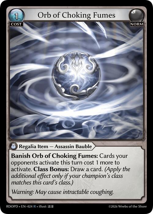 Orb of Choking Fumes 024 (Radiant Origins: Pantheon)  | Good Games Adelaide SA