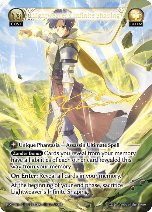 Lightweavers Infinite Shaping CSR 354 (Radiant Origins)  - Foil | Good Games Adelaide SA