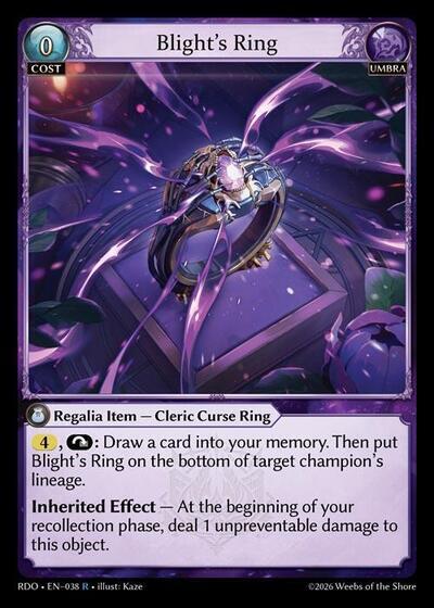 Blights Ring 038 (Radiant Origins)  - Foil | Good Games Adelaide SA