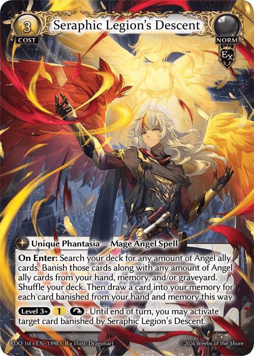 Seraphic Legions Descent 139B 139B (Radiant Origins)  - Foil | Good Games Adelaide SA