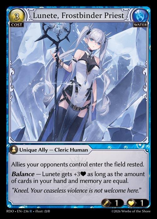 Lunete Frostbinder Priest 236 (Radiant Origins)  | Good Games Adelaide SA